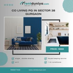 Affordable Co-Living PG in Sector 38 Gurgaon with All Amenit