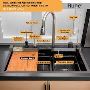 Premium Kitchen Sinks - Stainless Steel, Modern Designs - Ru