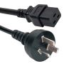 China GB2099 3-Pin Plug to C19 Power Cord - 10ft, 1.5mm Conn