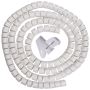 Buy Spiral Cable Zip Wrap White 30mm x 1.5m (1.2" x 4.92Ft) 