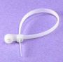 Wall Mountable Cable Tie Clear 100pcs