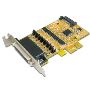 4-port DB25 Female RS-232 PCI Express Serial Low Profile Boa