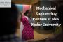 Mechanical Engineering Courses at Shiv Nadar University