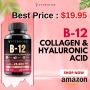 B12 25,000 mcg with Collagen, Hyaluronic Acid & Folate – 60 