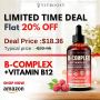 Vegan Liquid B12 with B Complex – Raspberry Flavor | Limited