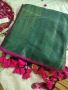 Mul Cotton Sarees For Office Wear in Green Colour