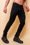 Purchase Black Printed Men Denim Jeans in India