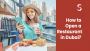 How to open a restaurant in Dubai?