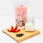 Strawberry Milk Tea - Sugar Boba Strawberry Milk Tea