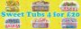 Sweets and Candy Sale - Buy 4 Sweet Tubs for £20