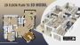 2D Floor Plan to 3D Model: Best Way of Building Visualizatio