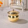 Buy Beautifully Hammered Brass Ghee Pot with Lid 