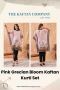 Buy Pink Grecian Bloom Kaftan Kurti Set – The Kaftan Company