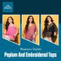 Buy Women's Stylish Peplum And  Embroidered Tops 