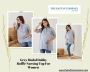 Grey Modal Dobby Ruffle Nursing Top For Women 