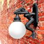 Nautical Style Mermaid Wall Sconce for Outdoor Use