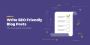 How To Write SEO Friendly Blogpost How To Write SEO Friendly Blogpost