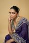 Shop Deepika Padukone Purple Silk Saree – Celebrity Clothing