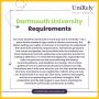 Dartmouth University Requirements