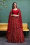Simple Maroon Lehenga for Diwali