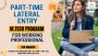 Part-Time MTech Course for Working Professional Admission