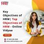 Key objectives of hrm , Top Objectives of HRM - Online Vidya
