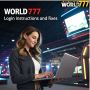 World777 Login Instructions and Fixes