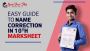 Legal Correction in 10th Marksheet with Gazette Notification