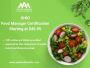 Ohio Food Manager Certification – Online Course Starting at 