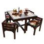 Solid Teakwood Dining Table Set – Timeless Beauty