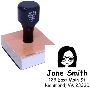 Personalized Bitmoji Avatar Rubber Stamp for Custom Home		