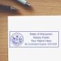 Pre-Inked Wisconsin Notary Public Stamp