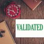 Office Stamp - Black Ink Self-Inking Validated Stamp