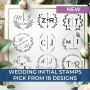 Elegant Personalized Wedding Stamp With Monogram For DIY Lov