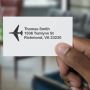 Airplane Rectangular Personal Return Custom Address Stamp