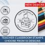 Custom Library Name Classroom Book Stamp Custom Library Name Classroom Book Stamp