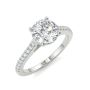 Elegant Classic Iris Round Moissanite Ring for Sale 