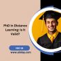 PhD in Distance Learning: Is It Valid?