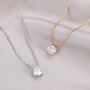 Shine Bright with Gold-Plated Diamond Necklace from AJLuxe!