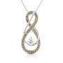 Perfect Gift for August Birthday - Peridot Infinity Necklace