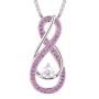 Unveil the October Pink Tourmaline Infinity Necklace!