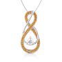 Buy November Yellow Topaz Infinity Necklace at AJLuxe!