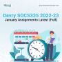  DeVry SOCS325 2022-23 January Assignments Latest (Full)