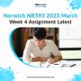 Norwich NR593 2023 March Week 4 Assignment Latest