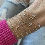  Alev Jewelry Initial Pave Bezel Bracelet