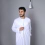 White Emirati Thobe for Men | Islamic Jubba | Alhaya Fashion