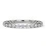 Three-Quarter Eternity Diamond Pavé Wedding Ring