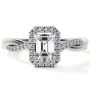 Pave Twist Halo Diamond Rings: A Timeless Classic