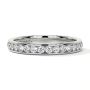 Channel-Set Diamond Half Eternity Wedding Ring