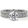 Elegant Prong-Set Solitaire Lab Created Diamond Rings